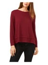 1.STATE WOMENS COZY TIE BACK BLOUSE
