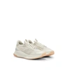Hugo Boss Sock Trainers With Knitted Upper And Fishbone Sole In Light Beige