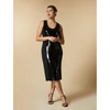 Marina Rinaldi Plus Size Gioiello Sequin Scoop-neck Dress In Black