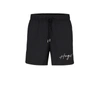 Hugo Boss Swim Shorts With Handwritten Logo In Black