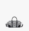 Mcm Vintage Jacquard Monogram Boston Bag In Grey