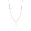 SIMONA STERLING SILVER FRESHWATER PEARL HANGING PEARL NECKLACE