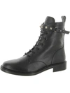 VALENTINO GARAVANI COMBAT BOOT WOMENS LEATHER ADJUSTABLE ANKLE STRAP COMBAT & LACE-UP BOOTS