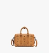 Mcm Small Soft Berlin Visetos Crossbody Bag In Brown