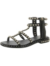 ASH POWER WOMENS LEATHER ANKLE GLADIATOR SANDALS