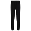 Hugo Boss Cotton-blend Pajama Bottoms With Embroidered Logo In Black