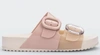 MELISSA COZY SLIDE AD IN BEIGE/PINK