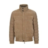 HUGO BOSS MIXED-MATERIAL JACKET WITH NUBUCK LEATHER
