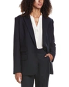 A.l.c . Mavis Wool-blend Jacket In Blue