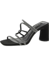 Aqua Livyr Womens Rhinestone Slip-on Heels In Multi