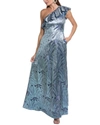 AIDAN MATTOX ONE-SHOULDER BALL GOWN