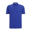 Hugo Boss Polo Shirt With Embroidered Logo In Dark Purple