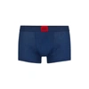 HUGO STRETCH-COTTON TRUNKS WITH RED LOGO LABEL