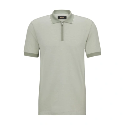 Hugo Boss L-payrot Polo Shirt In Green
