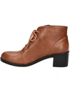 Easy Street Becker Womens Faux Leather Round Toe Ankle Boots In Multi