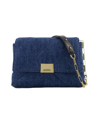 Isabel Marant Merine Puffy Crossbody -  - Leather - Dark Blue