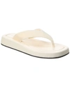 The Row Woman Thong Sandal Ivory Size 8.5 Textile Fibers In White