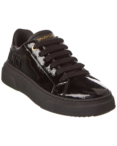 Valentino By Mario Valentino Demetra Leather Sneaker In Black
