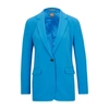 Hugo Boss Regular-fit Jacket In Japanese Crepe With Natural Stretch In Blue