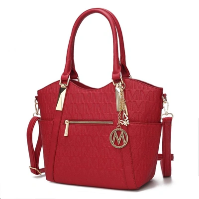 Mkf Collection By Mia K Hazel Vegan Leather Women's Tote Handbag In Red