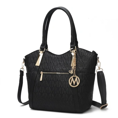 Mkf Collection By Mia K Hazel Vegan Leather Women's Tote Handbag In Black