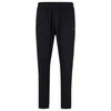 Hugo Boss Men's Cuffed Tracksuit Bottoms In Active-stretch Fabric In Dark Blue