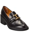 Chloé Chloe Marcie 65 Leather Loafers In Black