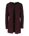 Ferragamo Long Sleeve Silk-blend Sweater In Red