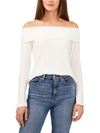 1.state Ribbed Off The Shoulder Top In Beige