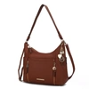 Mkf Collection By Mia K Ruby Vegan Leather Women's Shoulder Handbag In Brown