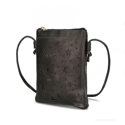 Mkf Collection By Mia K Jana Crossbody Vegan Leather Women's Handbag In Black