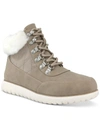 Karen Scott Wanona Womens Faux Suede Bootie Ankle Boots In Grey