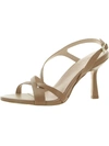 Naturalizer Lizbeth Womens Leather Open Toe Pumps In Grey