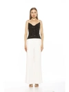 Alexia Admor Aurora Cowl Neck Sequin Tank Top In Black