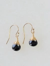 A BLONDE AND HER BAG JILL SHORT DROP EARRING IN BLACK ONYX