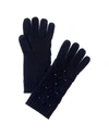 FORTE CASHMERE PEARL CABLE CASHMERE GLOVES