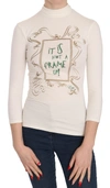 EXTE CREW NECK IT IS NOT A FRAME UP! PRINT WOMEN'S BLOUSE