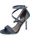 Michael Michael Kors Astrid Womens Ankle Strap Open Toe Heels In Blue