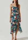 ASTR GAIA DRESS IN GREEN RED FLORAL