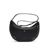 HUGO BOSS HOBO BAG IN GRAINED LEATHER WITH STUD DETAILS