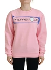 Philippe Model Pink Printed Long Sleeves Pullover Sweater In Pink