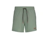 Hugo Boss Quick-drying Swim Shorts With Contrast Logo In Green
