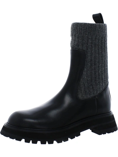 Lafayette 148 Clarence Womens Mid-calf Boots In Black