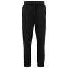 Hugo Relaxed-fit Cotton-terry Tracksuit Bottoms With Stacked Logo In Black