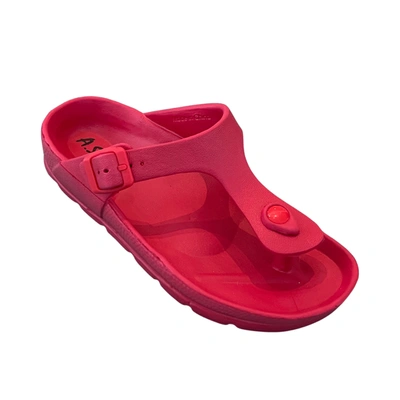 Andrew By Andrew Stevens Lafa Sandal In Red