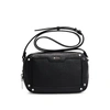 Hugo Boss Grained-leather Crossbody Bag With Branded Hardware In Black