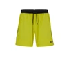 Hugo Boss Contrast-logo Swim Shorts In Light Yellow