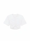 A.L.C JOHANNA COTTON JERSEY TEE IN WHITE