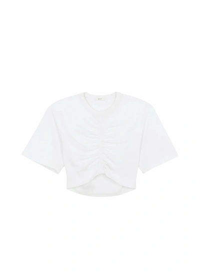 A.L.C JOHANNA COTTON JERSEY TEE IN WHITE