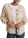 Madewell Cable Crop Cardigan In Multi